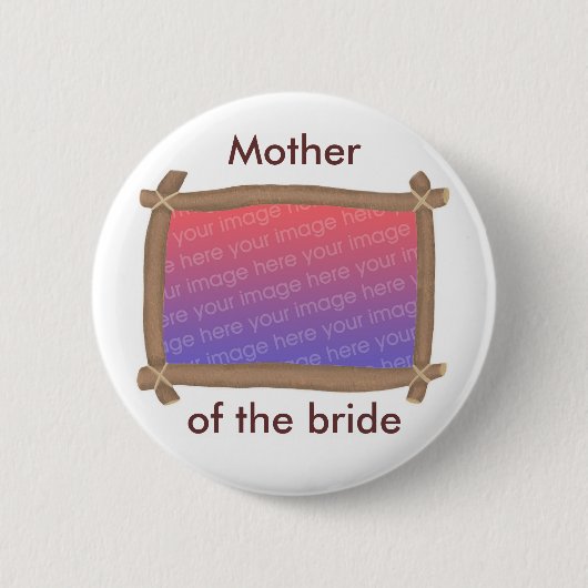 Foto Rahmen, Mutter der Braut, Schaltfläche Button (Vorderseite)