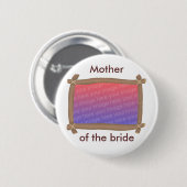 Foto Rahmen, Mutter der Braut, Schaltfläche Button (Vorne & Hinten)
