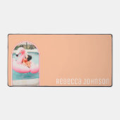 Foto-Rahmen-Pfirsichkleinste Tischmatte Schreibtischunterlage (Vorderseite)