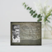 Foto Rahmen Rahmen aus Stein Beileid Danke Postkar Postkarte (Stehend Vorderseite)