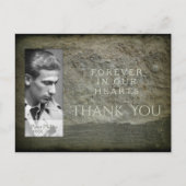 Foto Rahmen Rahmen aus Stein Beileid Danke Postkar Postkarte (Vorderseite)