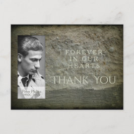 Foto Rahmen Rahmen aus Stein Beileid Danke Postkar Postkarte