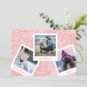 Foto-Rahmen | Rotes Frohe Weihnachten (Stehend Vorderseite)