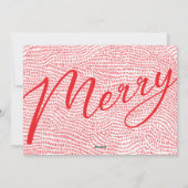 Foto-Rahmen | Rotes Frohe Weihnachten (Rückseite)