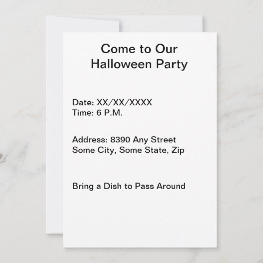 Foto Rahmen, Rotzunge, Jack oder Laterne Einladung (Rückseite)