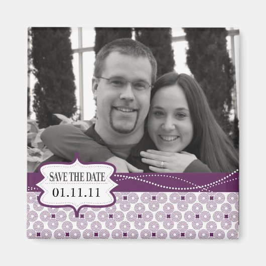 Foto-Rahmen Save the Date Magnet (Vorne)