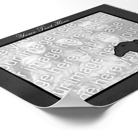 Foto Rahmen - Schwarz Poster (Ecke)