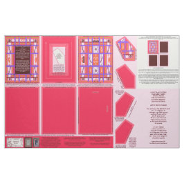 Foto-Rahmen und Brosche mit Power-Nähmuster Stoff