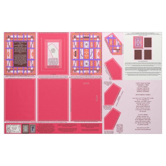 Foto-Rahmen und Brosche mit Power-Nähmuster Stoff (Fat Quarter (45,7 x 55,9 cm))