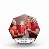 Foto-Rahmenblock aus Acrylglas, kundenspezifisch Fotoblock (Vorderseite)