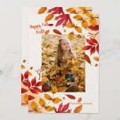 Foto-Rahmenkarte im Herbst (Vorne/Hinten)