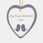 Foto-Rahmenlovebirds-Andenken-Verzierung Keramik Ornament (Links)