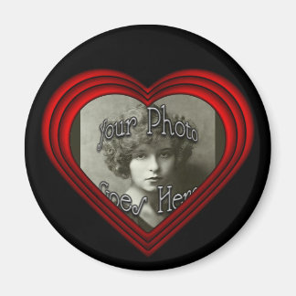 Foto-Rahmenvorlage für perfekte Herzstücke Magnet