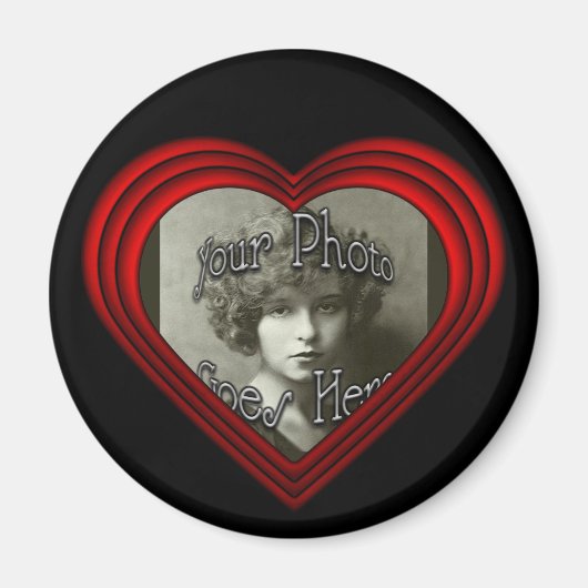 Foto-Rahmenvorlage für perfekte Herzstücke Magnet (Vorne)