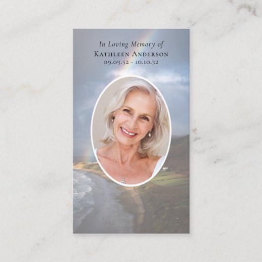 Foto Rainbow Beach Gedenkkarte Telefonnummerkarte (Vorderseite)