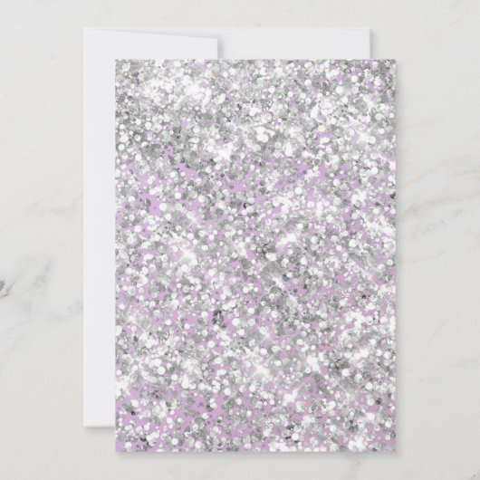 Foto Rainbow Sparkle Einladung (Rückseite)