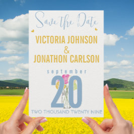 Foto Ranunculus typography Modern Wedding Einladung