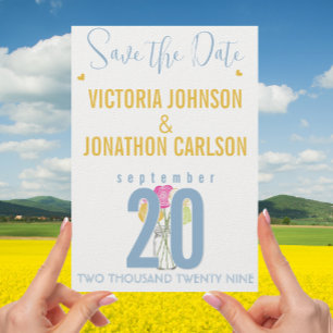 Foto Ranunculus typography Modern Wedding Einladung