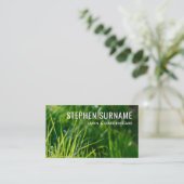 Foto Rasenmäher Gartenservice für Groß Visitenkarte (Stehend Vorderseite)