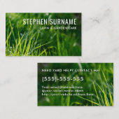 Foto Rasenmäher Gartenservice für Groß Visitenkarte (Vorne/Hinten)