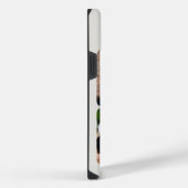 Foto-Raster 4 Bilder Name oder Initialen Neutral iPhone Hülle (Rechte Seite)