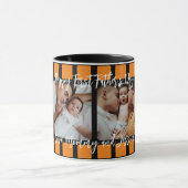 Foto-Raster für den ersten Vatertag Tasse (Zentrum)