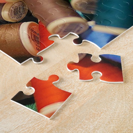 Foto-Rätsel mit Nähgewirr Puzzle (Seite)