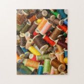 Foto-Rätsel mit Nähgewirr Puzzle (Vertikal)