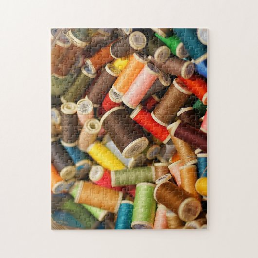 Foto-Rätsel mit Nähgewirr Puzzle (Vertikal)