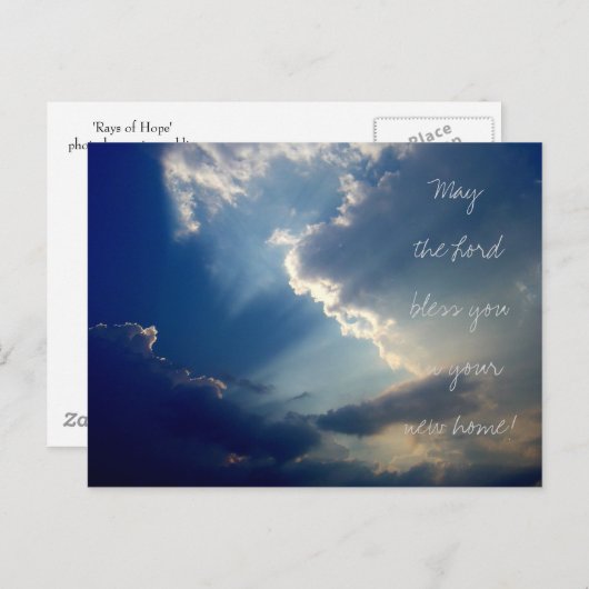 Foto "Rays of Hope" Ankündigungspostkarte (Vorne/Hinten)