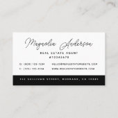 Foto Real Anwesen Agent Visitenkarte (Rückseite)
