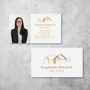 Foto Real Anwesen Realtor Key House Gold einfügen Visitenkarte