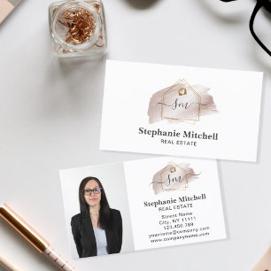 Foto Real Anwesen Realtor Key House Gold einfügen Visitenkarte