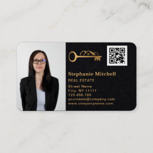 Foto Real Anwesen Realtor Key House QR Code einfüg Visitenkarte