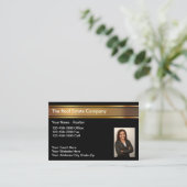 Foto Real Anwesen Visitenkarten für einen Händler Visitenkarte (Stehend Vorderseite)