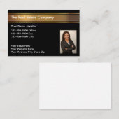 Foto Real Anwesen Visitenkarten für einen Händler Visitenkarte (Vorne/Hinten)