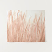 Foto Realistischer Pampas Gras Blush Minimal Wandteppich (Vorderseite (Horizontal))