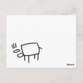 Foto realistischer zeichn eines Hubschraubers Postkarte (Rückseite)