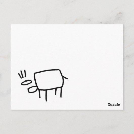 Foto realistischer zeichn eines Hubschraubers Postkarte (Rückseite)