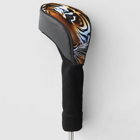 Foto Realistisches Tiger-Portrait Golf Headcover (angewinkelt)