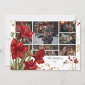 Foto Red Amaryllis Rustikale Weihnachten (Vorderseite)