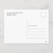 Foto Red Berries Botanische Weihnachtszeit Feiertagspostkarte (Rückseite)