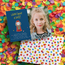 Foto Red Gumball Machine Bonbons Kaugummi Party Einladung