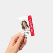 Foto "Red ID" für große Mitarbeiter im Unternehmen Ausweis (Handheld)