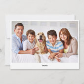 FOTO Red Kardinal Bird Weihnachtsgrüße Feiertagskarte (Rückseite)