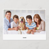 FOTO Red Kardinal Bird Weihnachtsgrüße Feiertagskarte (Rückseite)