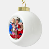 Foto Red Keramik Kugel-Ornament (Rechts)