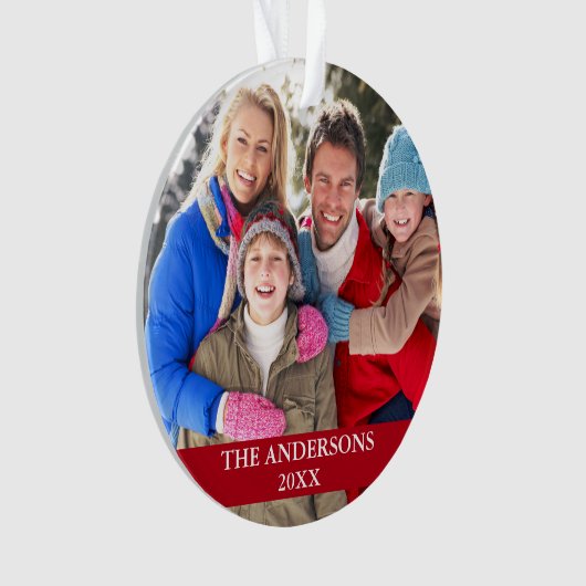 Foto Red Ornament (Vorderseite)