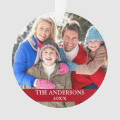 Foto Red Ornament (Vorderseite)