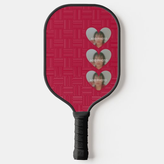 Foto Red Pickleball Paddle hinzufügen (Rückseite)